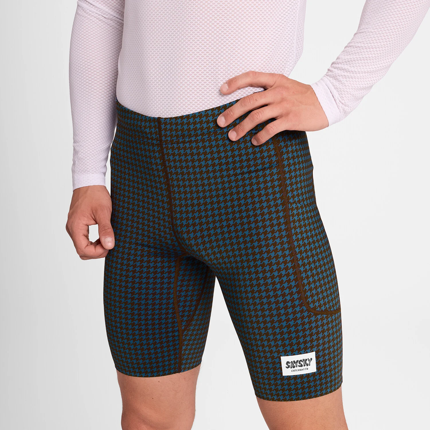 Houndstooth Combat+ Short Tights 9"