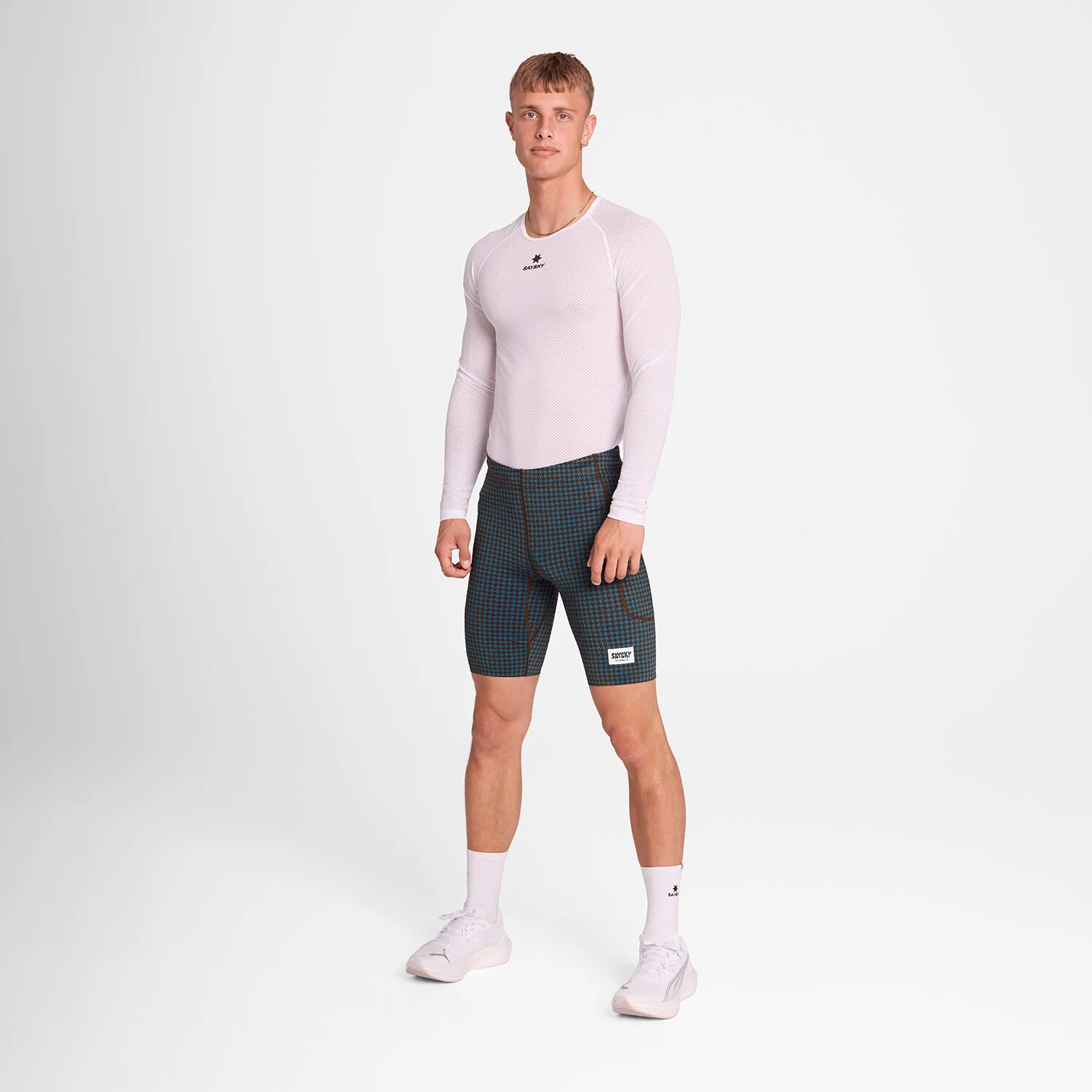 Houndstooth Combat+ Short Tights 9" - Image 2