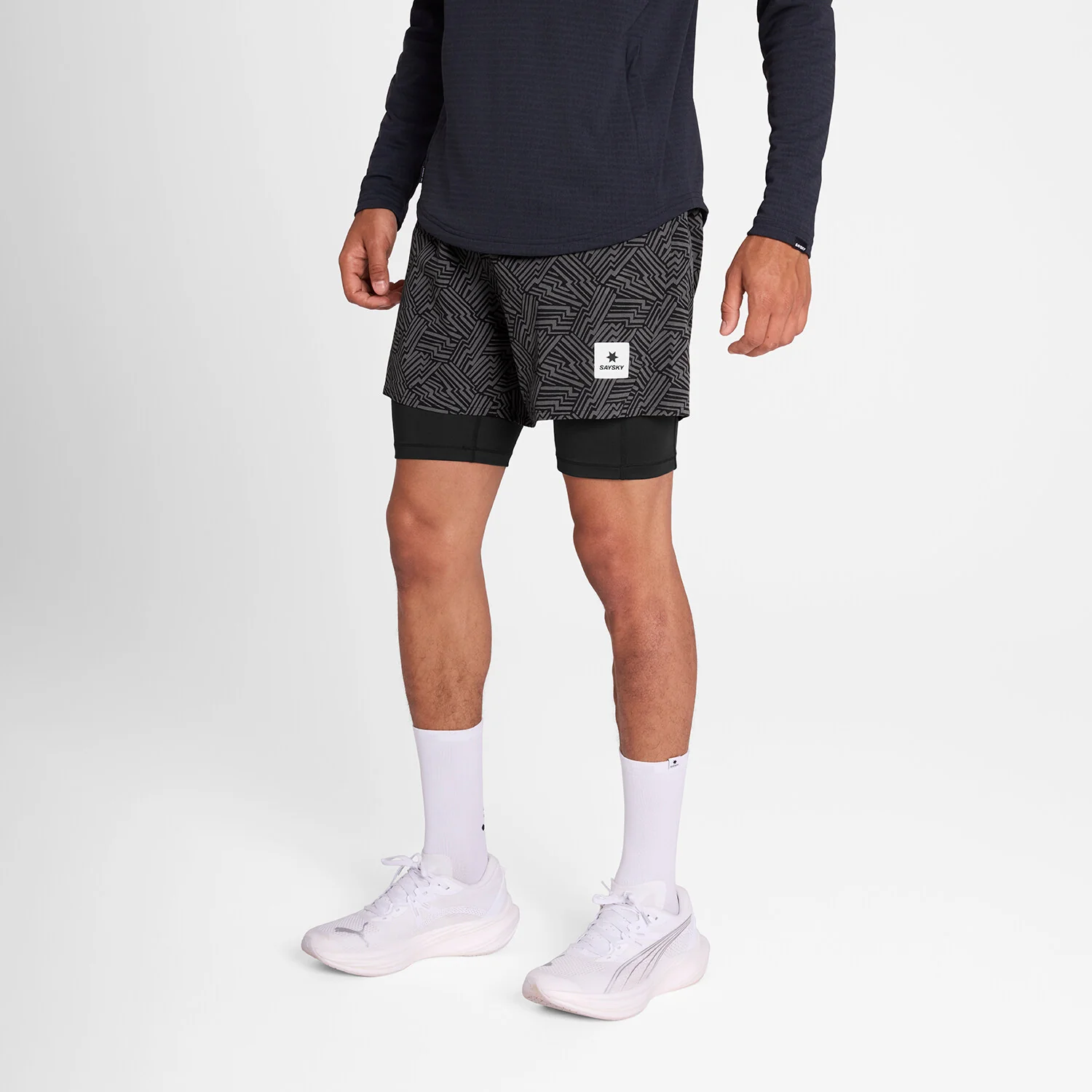 Reflective Pace 2 in 1 Shorts 5''